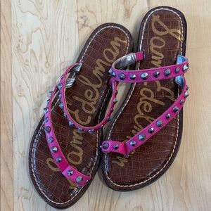 Sam Edelman Pink Studded Sandals